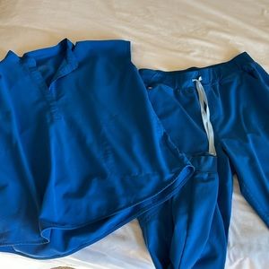 Figs blue scrub outfit